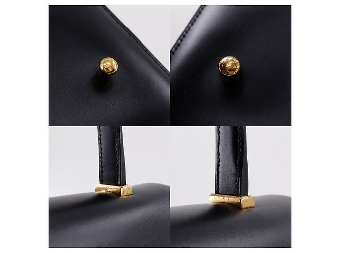 Borsa Hermès Piano 25 in pelle box calf Nero - vista 17