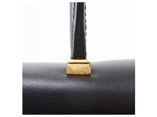 Borsa Hermès Piano 25 in pelle box calf Nero - vista 18