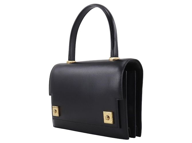 Borsa Hermès Piano 25 in pelle box calf Nero - vista 2