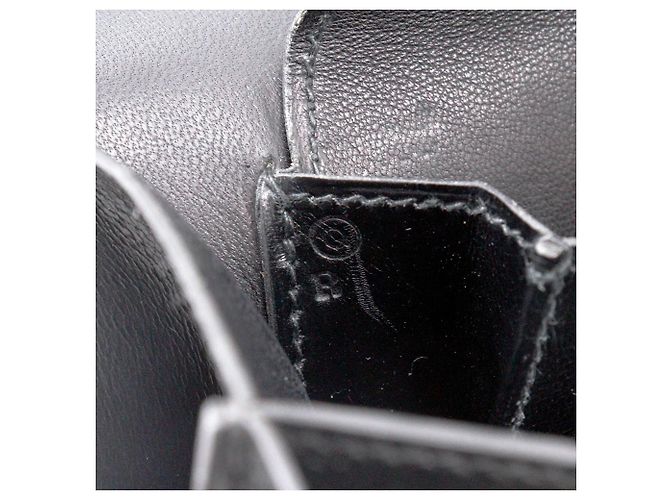 Borsa Hermès Piano 25 in pelle box calf Nero - vista 20