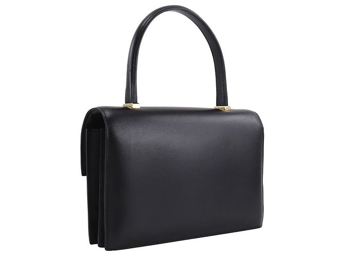 Borsa Hermès Piano 25 in pelle box calf Nero - vista 3