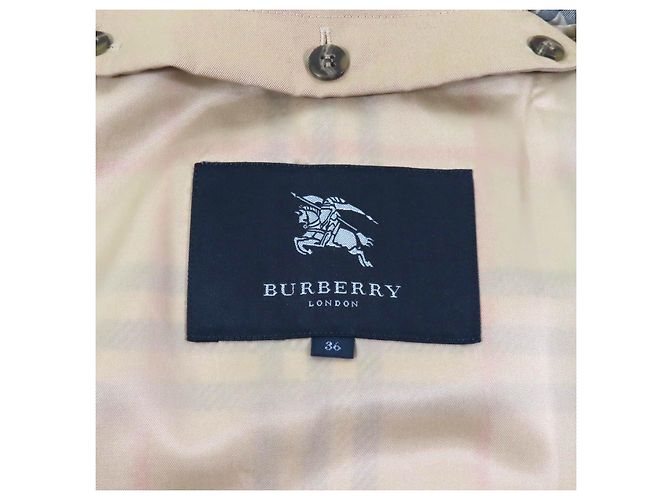 Abrigo Trench de Lana Burberry Londres Beige - vista 7