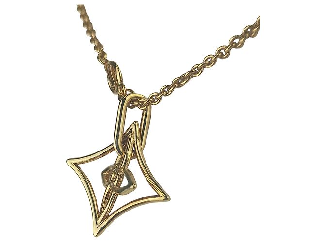 Louis Vuitton Collier LV Twiggy Spitzblumen-Halskette Golden - Ansicht 2