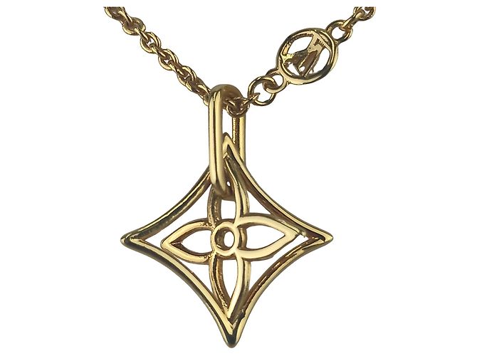 Louis Vuitton Collier LV Twiggy Spitzblumen-Halskette Golden - Ansicht 4