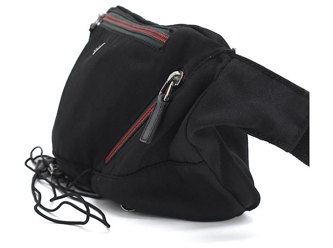 Borsa a corpo Gucci Tom Ford Nylon Web Nera Nero - vista 2