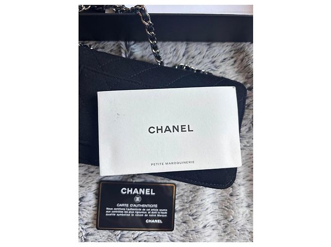 Chanel Coco Handle Borsa in Nylon Nero con Tote Bag - vista 8
