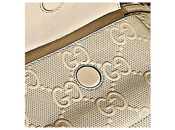 Borsa a cintura Gucci Jumbo GG in pelle bianca - vista 7