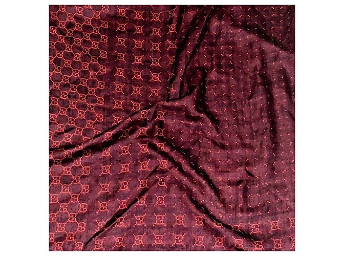 Sciarpa Gucci Tom Ford Monogramma GG Rossa e Viola in Lana Rosso Porpora - vista 4