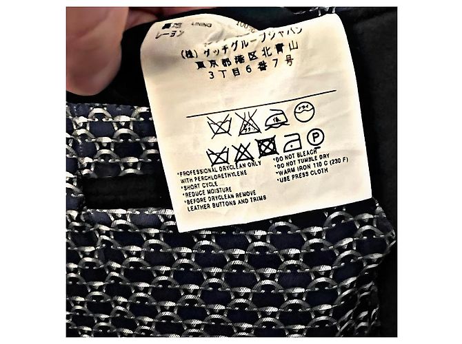 Blazer Gucci Blu Navy Monogramma GG Cotone - vista 11