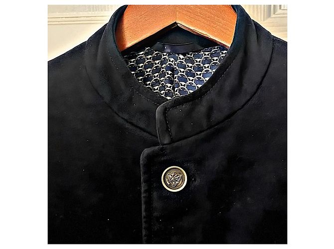 Blazer Gucci Blu Navy Monogramma GG Cotone - vista 2