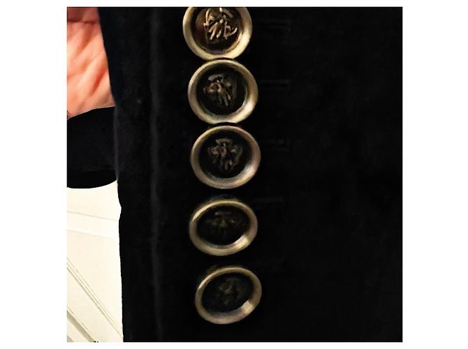 Blazer Gucci Blu Navy Monogramma GG Cotone - vista 3