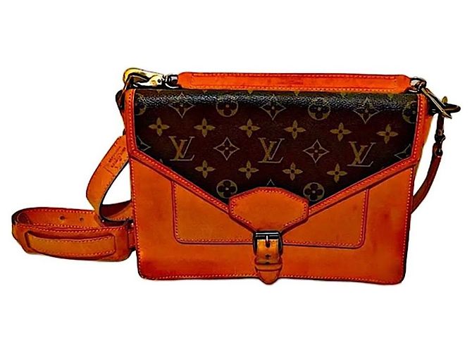 Louis Vuitton Monogramm Biface Umhängetasche Braun - Ansicht 6