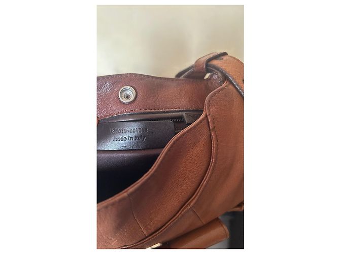 Borsa Yves Saint Laurent Mombasa in pelle marrone - vista 12