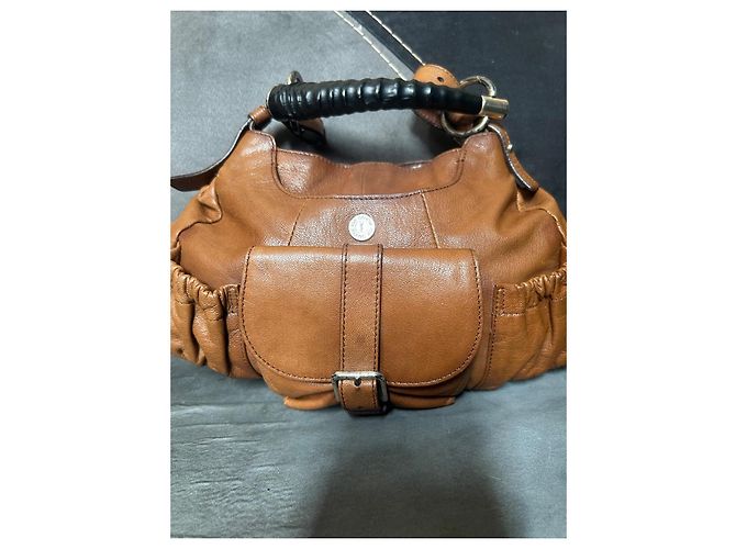 Borsa Yves Saint Laurent Mombasa in pelle marrone - vista 2