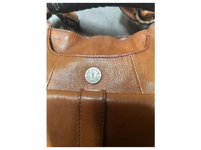 Borsa Yves Saint Laurent Mombasa in pelle marrone - vista 3