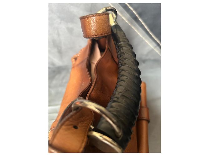 Borsa Yves Saint Laurent Mombasa in pelle marrone - vista 6