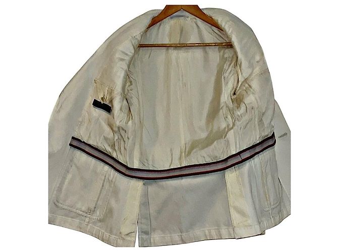 Blazer Gucci Estilo Militar de Algodón Blanco - vista 6