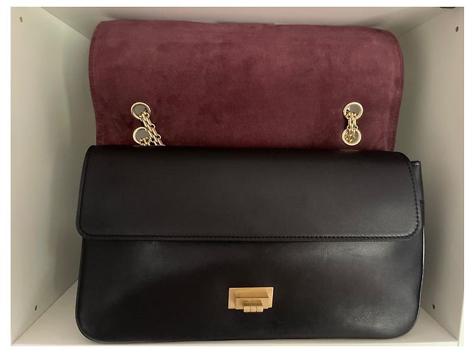 Borsa 2.55 Maxi Chanel Nero Oro - vista 4