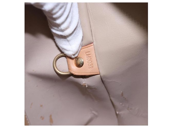 LOUIS VUITTON Borsa a Mano Monogram Vernis Houston Beige M91004 LV Auth BA6408 - vista 12