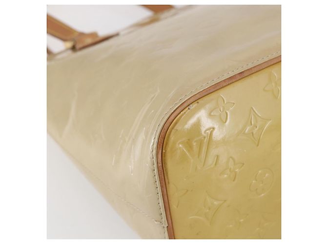 LOUIS VUITTON Borsa a Mano Monogram Vernis Houston Beige M91004 LV Auth BA6408 - vista 16