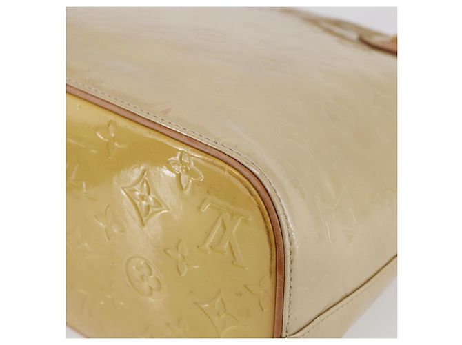 LOUIS VUITTON Borsa a Mano Monogram Vernis Houston Beige M91004 LV Auth BA6408 - vista 17