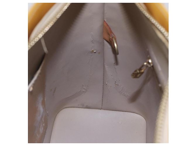 LOUIS VUITTON Borsa a Mano Monogram Vernis Houston Beige M91004 LV Auth BA6408 - vista 19
