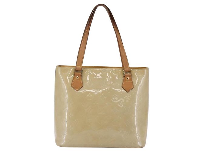 LOUIS VUITTON Borsa a Mano Monogram Vernis Houston Beige M91004 LV Auth BA6408 - vista 2