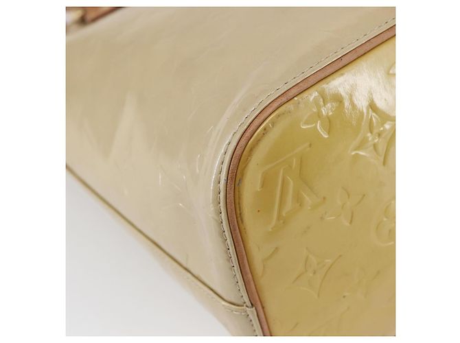 LOUIS VUITTON Borsa a Mano Monogram Vernis Houston Beige M91004 LV Auth BA6408 - vista 8