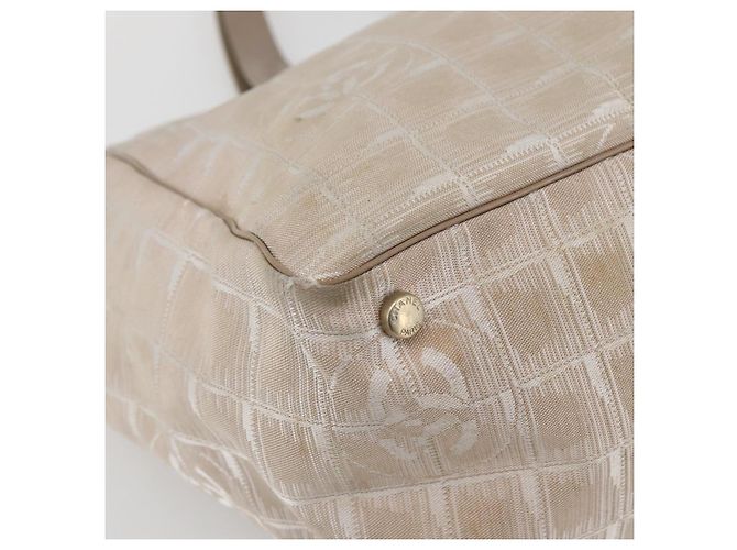 CHANEL Neue Reise Tote Tasche Nylon Rosa Gold CC Auth BA6476 Pink Golden - Ansicht 15