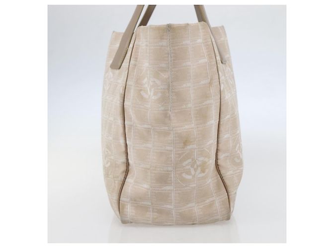 CHANEL Neue Reise Tote Tasche Nylon Rosa Gold CC Auth BA6476 Pink Golden - Ansicht 4