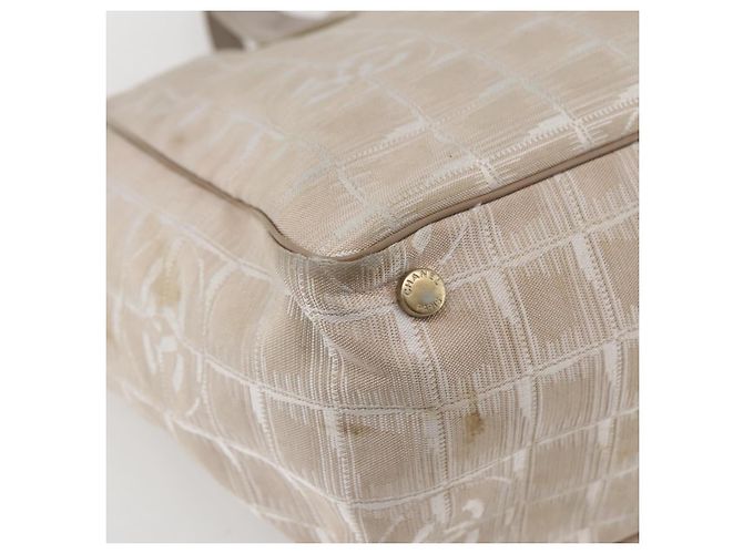 CHANEL Neue Reise Tote Tasche Nylon Rosa Gold CC Auth BA6476 Pink Golden - Ansicht 9