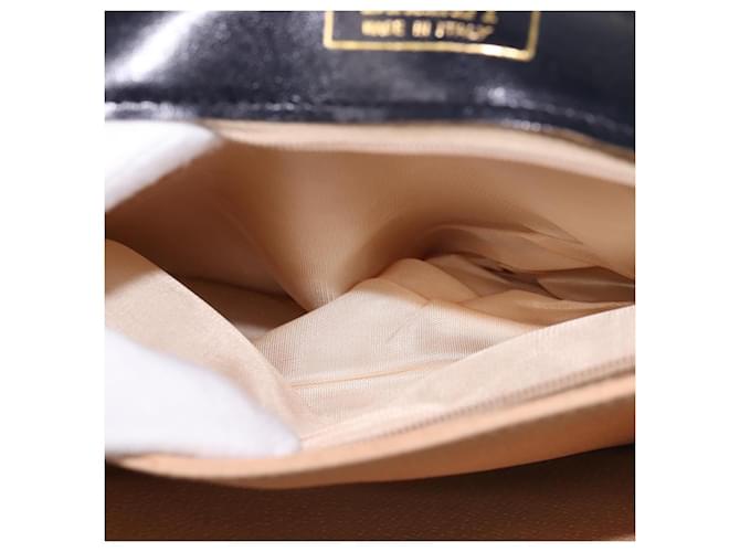 BALLY Borsa a Spalla in Pelle Nera e Oro Auth 143332 Nero D'oro - vista 12