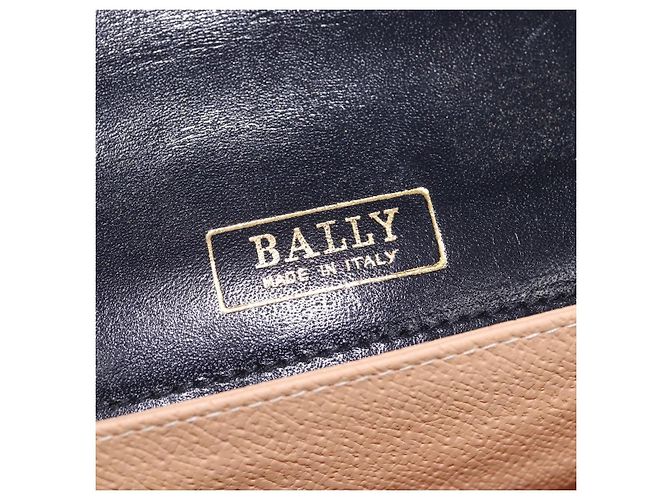 BALLY Borsa a Spalla in Pelle Nera e Oro Auth 143332 Nero D'oro - vista 18