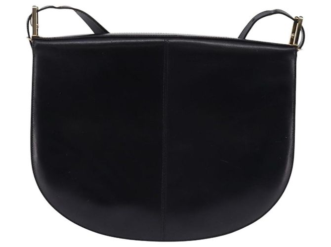 BALLY Borsa a Spalla in Pelle Nera e Oro Auth 143332 Nero D'oro - vista 2