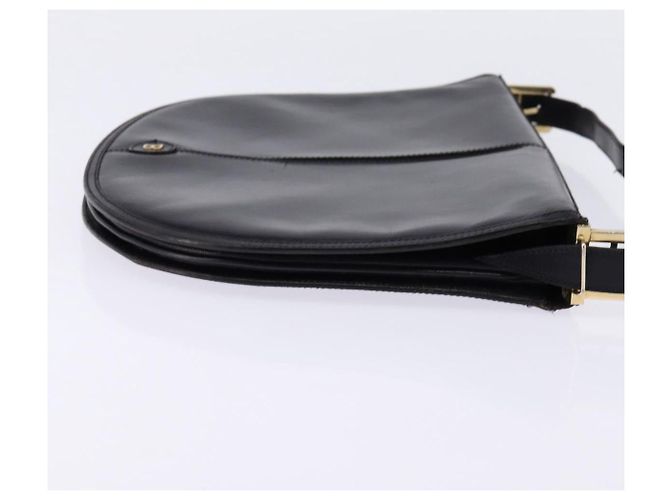 BALLY Borsa a Spalla in Pelle Nera e Oro Auth 143332 Nero D'oro - vista 4