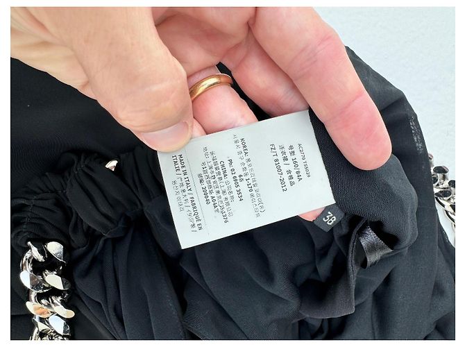 Vestido midi de seda con cadena Tom Ford negro - vista 8