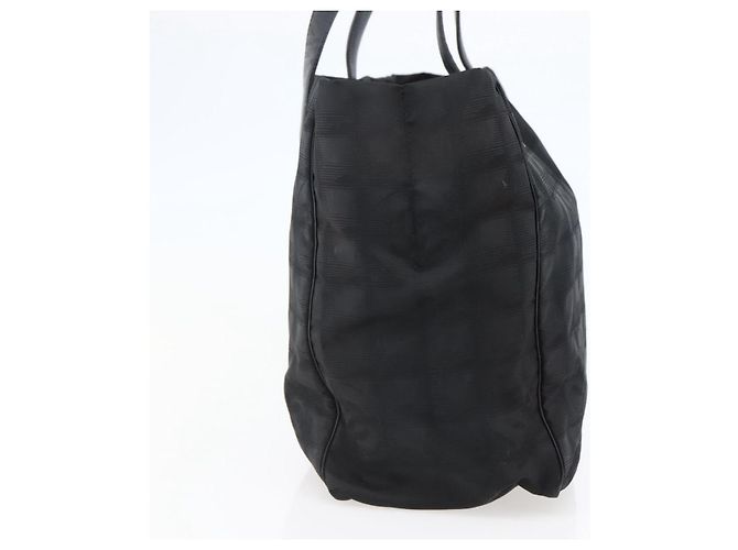CHANEL Nuova Borsa Tote da Viaggio Nylon Nera CC Auth BA6319 Nero - vista 4