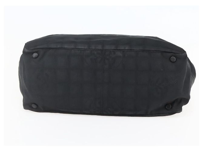 CHANEL Nuova Borsa Tote da Viaggio Nylon Nera CC Auth BA6319 Nero - vista 5