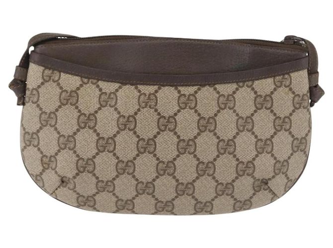 Gucci Borsa a Spalla GG Supreme PVC Beige Oro 904 02 020 Auth 143309 D'oro - vista 3