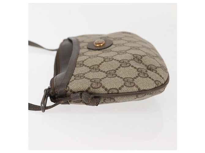 Gucci Borsa a Spalla GG Supreme PVC Beige Oro 904 02 020 Auth 143309 D'oro - vista 5