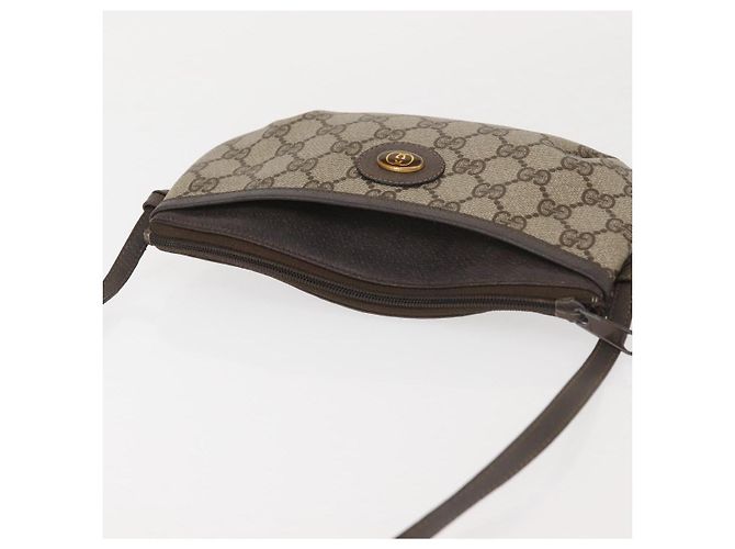 Gucci Borsa a Spalla GG Supreme PVC Beige Oro 904 02 020 Auth 143309 D'oro - vista 6
