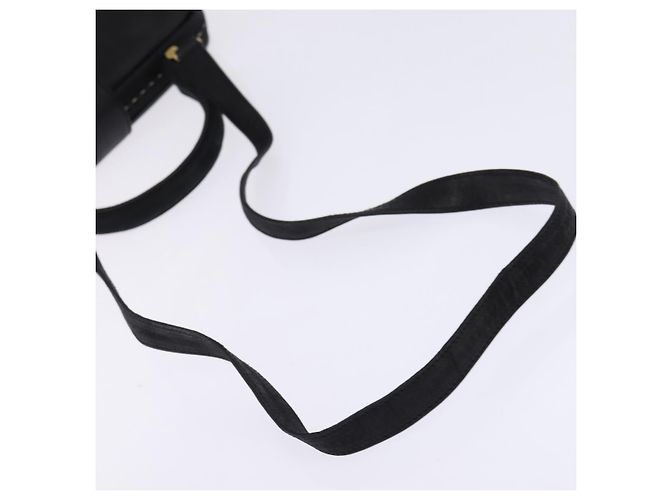 Céline Borsa a mano CELINE in pelle 2 in 1 nera e oro Auth 142840 Nero D'oro - vista 9