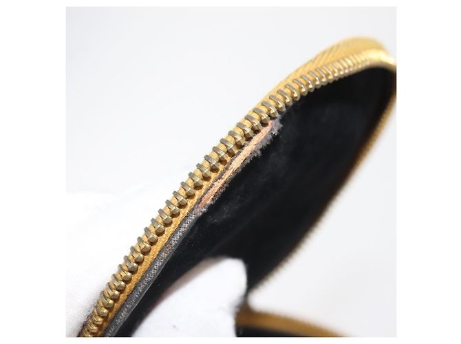 Boîte à bijoux CHANEL COCO en peau de caviar, or jaune, CC Auth am9057 Doré - vue 10