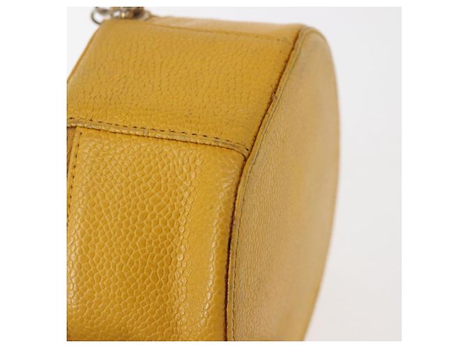 Boîte à bijoux CHANEL COCO en peau de caviar, or jaune, CC Auth am9057 Doré - vue 15