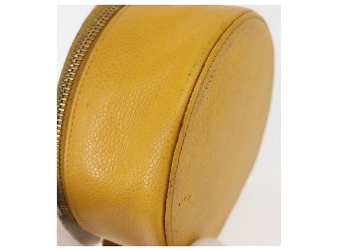 Boîte à bijoux CHANEL COCO en peau de caviar, or jaune, CC Auth am9057 Doré - vue 7
