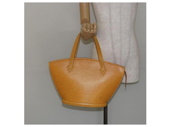 LOUIS VUITTON Borsa a Mano Epi Saint Jacques Gialla M52279 LV Auth bs29292 Giallo - vista 22