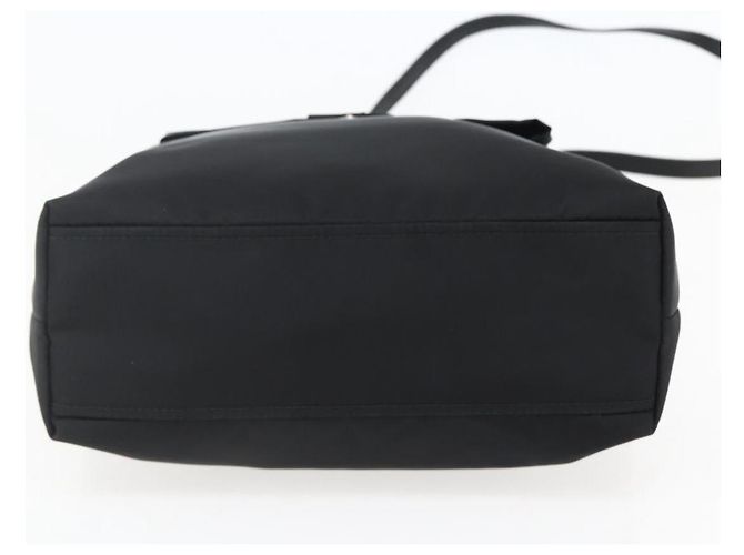 PRADA Borsa a Mano Nylon 2 in 1 Nero Argento Auth 139041V - vista 5