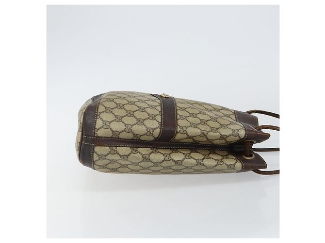 Gucci Borsa a Spalla GG Supreme PVC Beige Oro Auth 143238 D'oro - vista 4