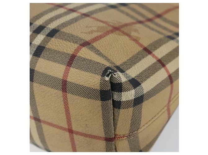 Borsa a Spalla Burberry Nova Check PVC Beige Auth 143199 - vista 15