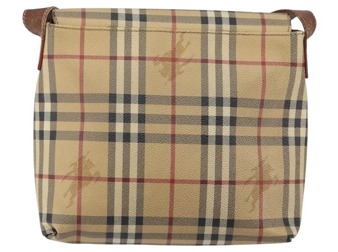 Borsa a Spalla Burberry Nova Check PVC Beige Auth 143199 - vista 2